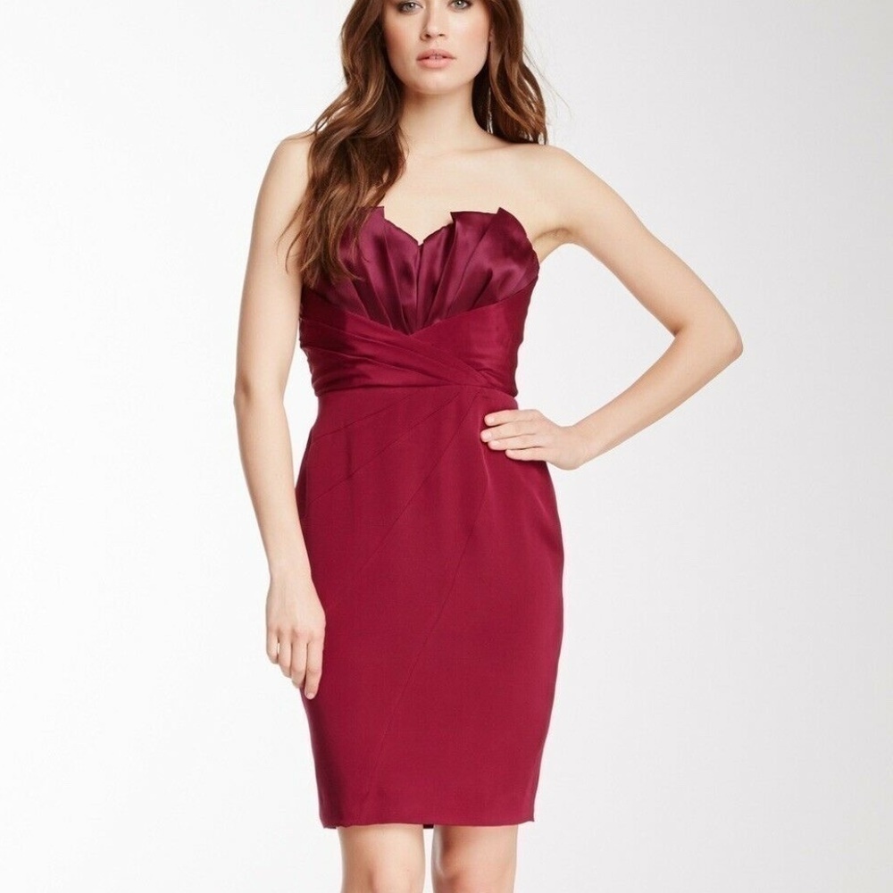 Jay Godfrey Women Bailey Strapless Silk Dress